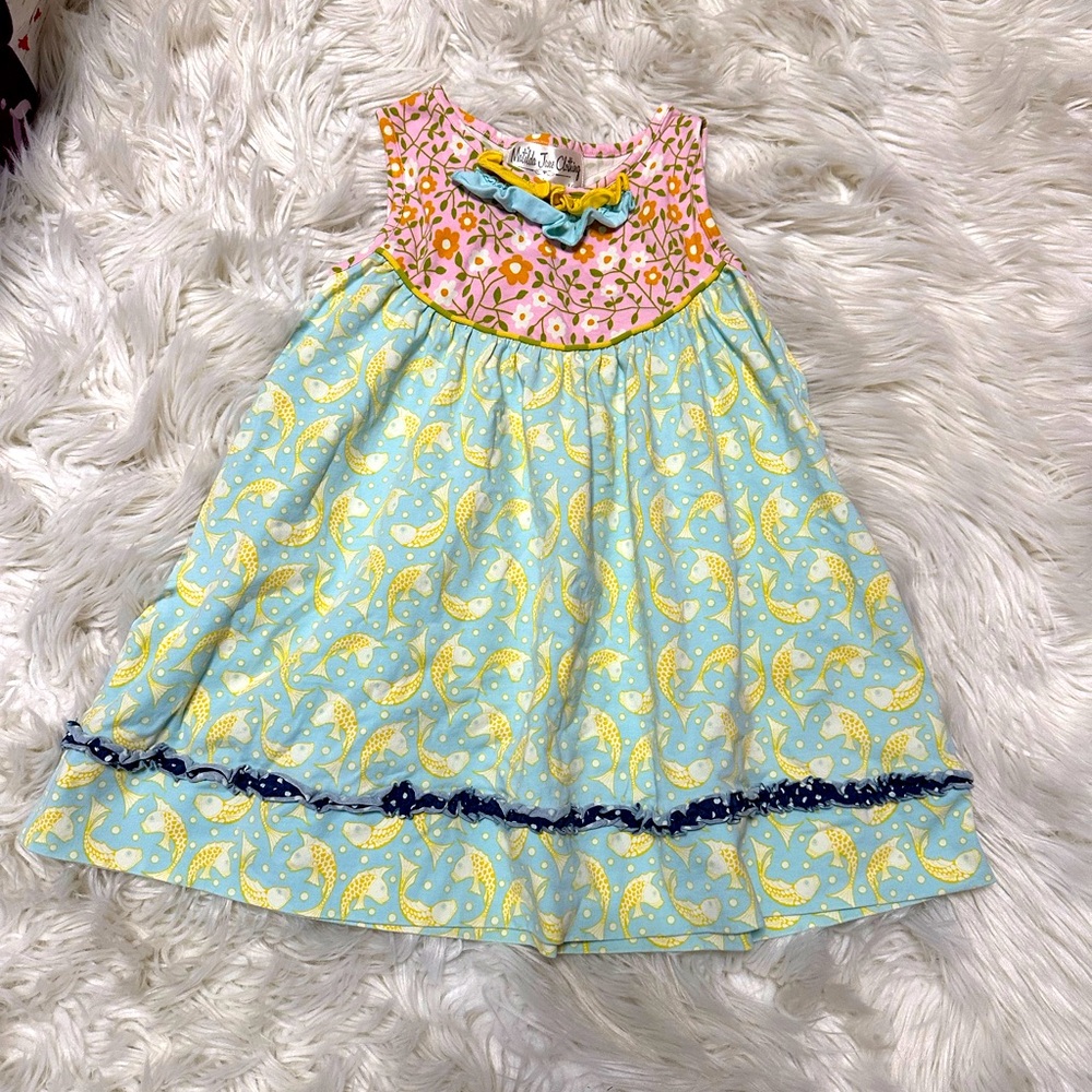 Matilda Jane Koi Fish Dress Size 4